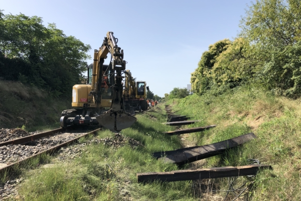 Remplacement de traverses